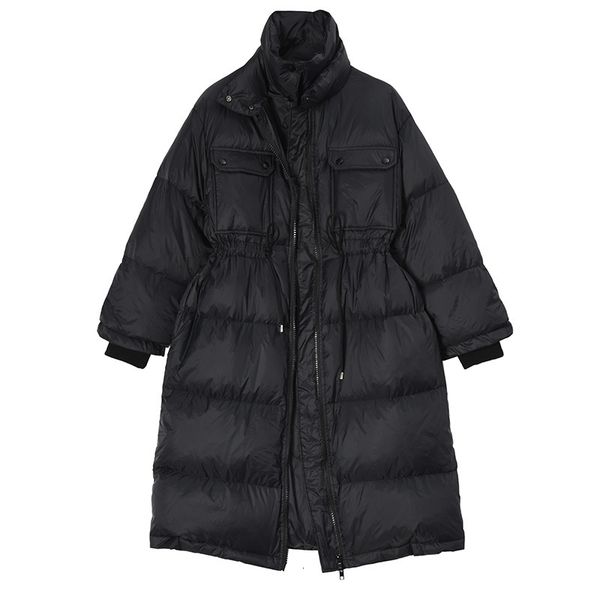 loose fit black brief drawstring down jacket new long sleeve warm women parkas fashion tide autumn winter 2020
loose fit black brief drawstring down jacket new long sleeve warm women parkas fashion tide autumn winter 2020