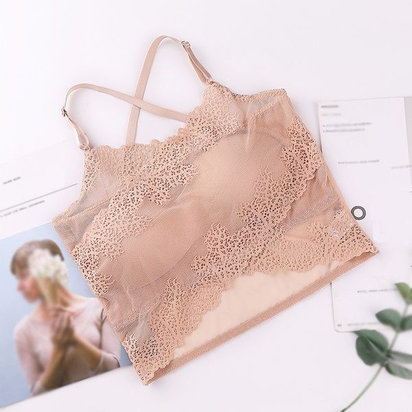 women crop lace vest summer wireless push up lingerie v-neck tank tee camisole y, Black;white
women crop lace vest summer wireless push up lingerie v-neck tank tee camisole y, Black;white