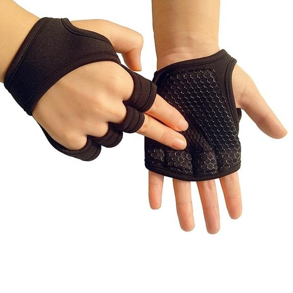 1 pair sports fitness half finger gloves antiskid silicone dumbbell weight lifting training gloves women men fitness protector, Black
1 pair sports fitness half finger gloves antiskid silicone dumbbell weight lifting training gloves women men fitness protector, Black