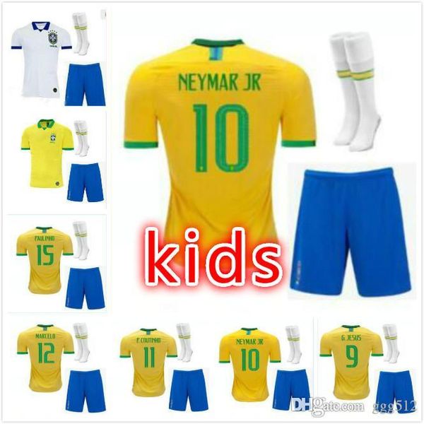 thai quality 2019 2020 brazil soccer jersey kids kit 19 20 jesus coutinho firmino marcelo uniforms yellow children kit football shirts, Black;yellow
thai quality 2019 2020 brazil soccer jersey kids kit 19 20 jesus coutinho firmino marcelo uniforms yellow children kit football shirts, Black;yellow