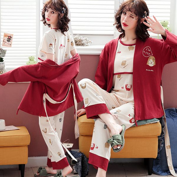 spring new korean 2019 nursing pajamas 3 pcs/set maternity sleepwear fashion cotton pregnancy breastfeeding nightwear suit a337, White
spring new korean 2019 nursing pajamas 3 pcs/set maternity sleepwear fashion cotton pregnancy breastfeeding nightwear suit a337, White
