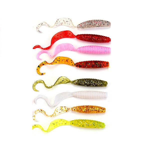 10pcs/lot silicone bait 9cm 2.5g iscas artificiais pesca curly tail maggots grub worm fishing tackle fishing lures
10pcs/lot silicone bait 9cm 2.5g iscas artificiais pesca curly tail maggots grub worm fishing tackle fishing lures