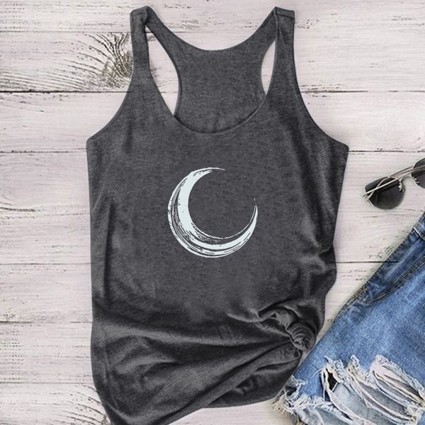 moon printed tank women sleeveless tank women summer loose o neck vest femme casual plus size camiseta tirantes mujer, White
moon printed tank women sleeveless tank women summer loose o neck vest femme casual plus size camiseta tirantes mujer, White