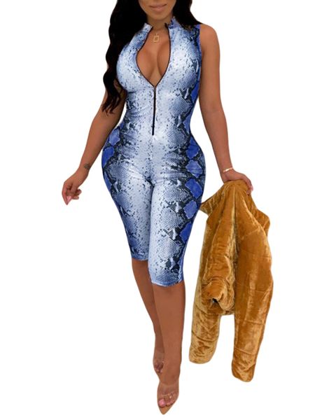 women jumpsuit snake skin print high neck sleeveless combinaison femme zipper slim bodycon bodysuit rompers playsuit, Black;white
women jumpsuit snake skin print high neck sleeveless combinaison femme zipper slim bodycon bodysuit rompers playsuit, Black;white