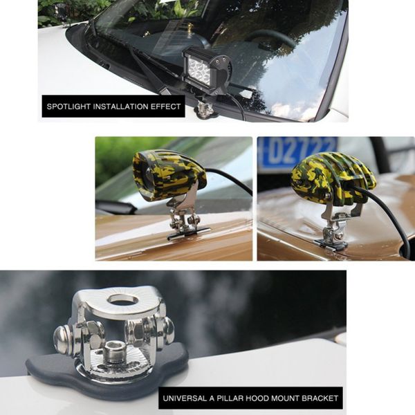 stainless steel car lamp holder adjustable universal hood led work light refitting bracket
stainless steel car lamp holder adjustable universal hood led work light refitting bracket