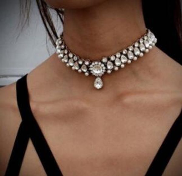 boho collar choker water drop crystal beads choker necklace &pendant vintage simulated pearl statement beads maxi jewelry, Silver
boho collar choker water drop crystal beads choker necklace &pendant vintage simulated pearl statement beads maxi jewelry, Silver