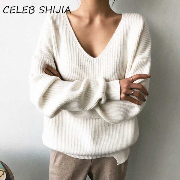 shijia v-neck loose sweater for woman autumn long-sleevel oversized knitted jumper female 2020 winter knitting pullovers femme, White;black
shijia v-neck loose sweater for woman autumn long-sleevel oversized knitted jumper female 2020 winter knitting pullovers femme, White;black