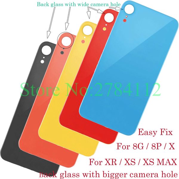 big hole battery cover rear door chassis back housing cover glass replacement for iphone 8 8g plus x xr xs xs max
big hole battery cover rear door chassis back housing cover glass replacement for iphone 8 8g plus x xr xs xs max