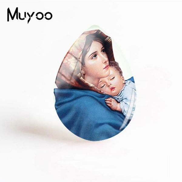 2019 new virgin mary baby jesus jewelry mother of baby tear drop glass cabochon handmade cabochons gifts women, Blue;slivery
2019 new virgin mary baby jesus jewelry mother of baby tear drop glass cabochon handmade cabochons gifts women, Blue;slivery