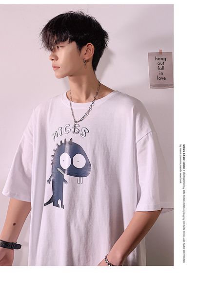 2020 summer new round neck loose short sleeve t-shirt casual versatile printing guochao brand fashion t-shirt wholesale, White;black
2020 summer new round neck loose short sleeve t-shirt casual versatile printing guochao brand fashion t-shirt wholesale, White;black