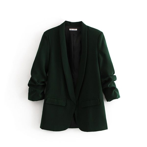 foreign trade z2018 new style women's dress versitile fashion pleated sleeve casual suit jacket 2943869 2943/869, Black;white
foreign trade z2018 new style women's dress versitile fashion pleated sleeve casual suit jacket 2943869 2943/869, Black;white