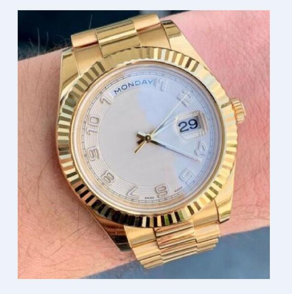 designer watches mens watches mechanical automatic president white dial 18k yellow gold case bracelet 41mm case diameter, Slivery;brown
designer watches mens watches mechanical automatic president white dial 18k yellow gold case bracelet 41mm case diameter, Slivery;brown
