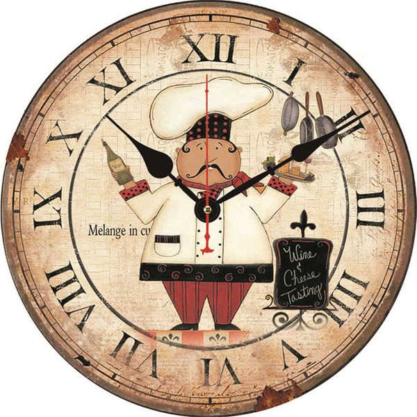 wonzom roman numerals chef 12 inch round wall wooden cardboard clock,modern wall clock for home decor, silent & non-ticking
wonzom roman numerals chef 12 inch round wall wooden cardboard clock,modern wall clock for home decor, silent & non-ticking