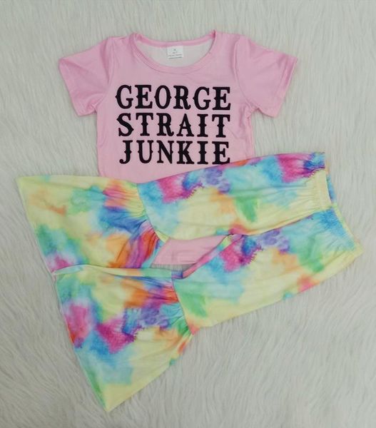 2pcs colorful fashion boutique girls clothes children's letter print dress and bell pants summer set, White
2pcs colorful fashion boutique girls clothes children's letter print dress and bell pants summer set, White
