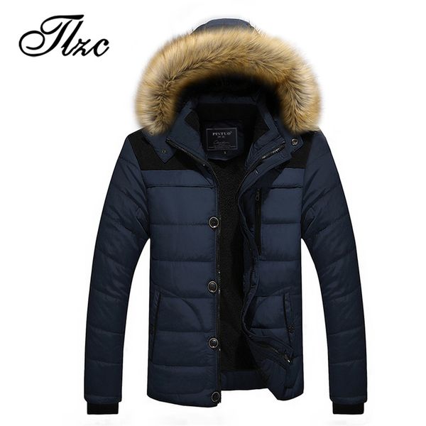 tlzc 2018 men hooded casual slim parkas plus size m-5xl new arrival man warm winter cotton-padded jacket and coat, Black
tlzc 2018 men hooded casual slim parkas plus size m-5xl new arrival man warm winter cotton-padded jacket and coat, Black