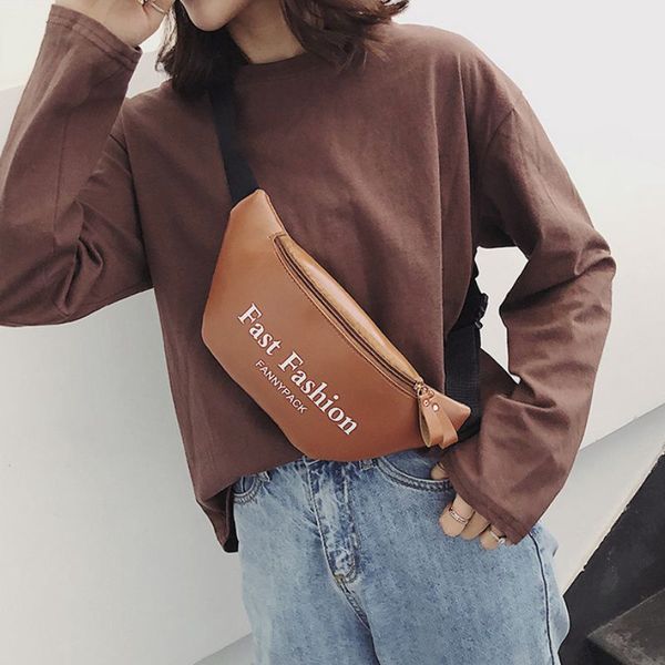 women chest bag fashion letter print waist bags cool wild shoulder messenger bag handbag with zipper
women chest bag fashion letter print waist bags cool wild shoulder messenger bag handbag with zipper