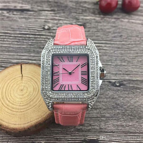 2019 fashion luxury watches women watch 34mm square diamonds bezel leather strap brand quartz wristwatches for lady gift, Slivery;brown
2019 fashion luxury watches women watch 34mm square diamonds bezel leather strap brand quartz wristwatches for lady gift, Slivery;brown