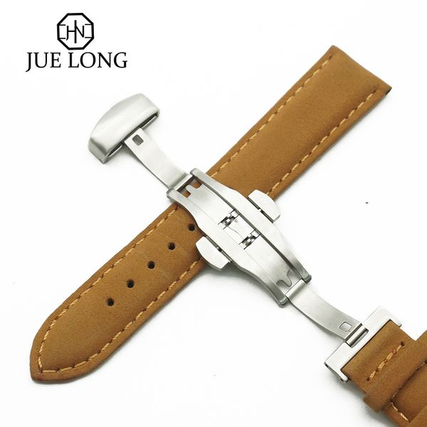 20-22mm women men vintage smooth watch band strap dark brown genuine leather bracelet metal butterfly deployment clasp buckle, Black;brown
20-22mm women men vintage smooth watch band strap dark brown genuine leather bracelet metal butterfly deployment clasp buckle, Black;brown