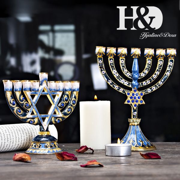 h&d 5 styles hanukkah hand painted enamel menorah candelabra chanukah temple candlesticks 9 branch star of david candle holder
h&d 5 styles hanukkah hand painted enamel menorah candelabra chanukah temple candlesticks 9 branch star of david candle holder