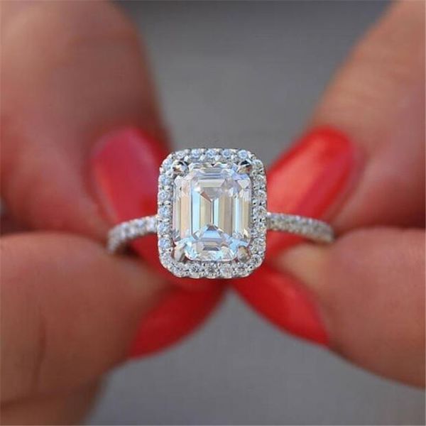 size 5-10 sparkling luxury jewelry 100% real 925 sterling silver emerald cut white z cz diamond gemstones promise women wedding ring, Slivery;golden
size 5-10 sparkling luxury jewelry 100% real 925 sterling silver emerald cut white z cz diamond gemstones promise women wedding ring, Slivery;golden