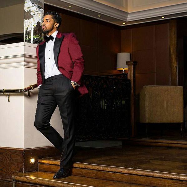 burgundy velvet men suits for weddinglatest coat pant designs groom tuxedos black pants prom costume homme 2piece slim fit terno masculino, Black;gray
burgundy velvet men suits for weddinglatest coat pant designs groom tuxedos black pants prom costume homme 2piece slim fit terno masculino, Black;gray