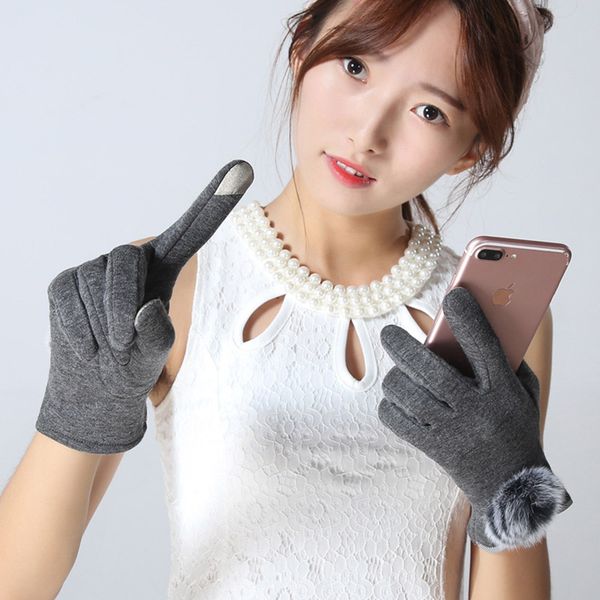 lovely female autumn winter non-inverted velvet cashmere full finger warm hairball gloves women cotton touch screen gloves a36, Blue;gray
lovely female autumn winter non-inverted velvet cashmere full finger warm hairball gloves women cotton touch screen gloves a36, Blue;gray