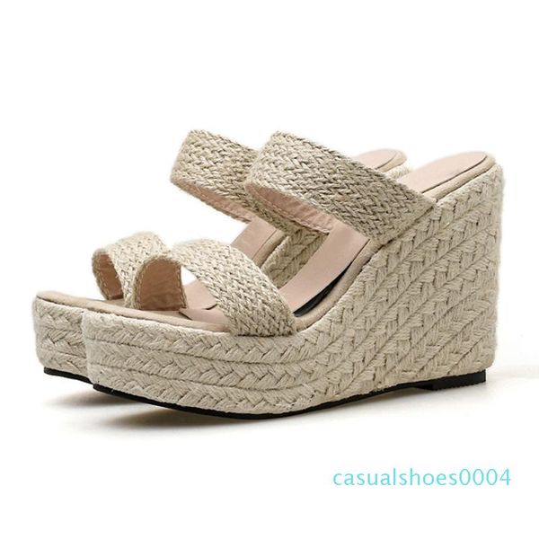 women summer slippers wedge shoes womens mules with heels flip flops wedges striped shoes women flip flops sandals women ac04, Black
women summer slippers wedge shoes womens mules with heels flip flops wedges striped shoes women flip flops sandals women ac04, Black