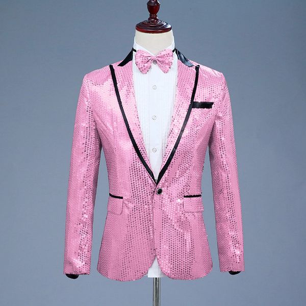 2019 new pink sequin one button dress blazers brand nightclub prom men suit jacket wedding stage singer costume xxl, White;black
2019 new pink sequin one button dress blazers brand nightclub prom men suit jacket wedding stage singer costume xxl, White;black