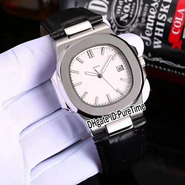 new classic 5711 steel case white texture dial 40mm a2813 automatic mens watch sports calendar watches leather 6 colors puretime p280c3, Slivery;brown
new classic 5711 steel case white texture dial 40mm a2813 automatic mens watch sports calendar watches leather 6 colors puretime p280c3, Slivery;brown