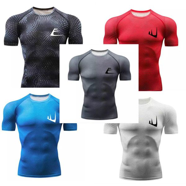 compression t shirt men gym fitness short sleeve running workout training rashguard tight sport t-shirt men, Black;blue
compression t shirt men gym fitness short sleeve running workout training rashguard tight sport t-shirt men, Black;blue