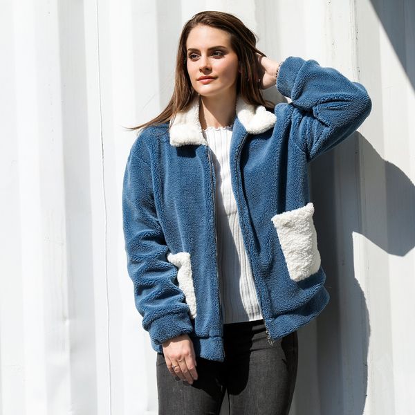 autumn winter pocket faux fur jacket women long sleeve loose casual plus size women jacket 2019 zipper warm coats, Black;brown
autumn winter pocket faux fur jacket women long sleeve loose casual plus size women jacket 2019 zipper warm coats, Black;brown