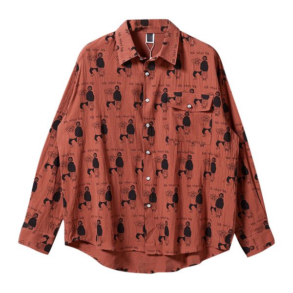 hip hop european street chic early autumn shirt male cartoon oversize loose long sleeve shirt japanese streetwear cotton 50cs, White;black
hip hop european street chic early autumn shirt male cartoon oversize loose long sleeve shirt japanese streetwear cotton 50cs, White;black
