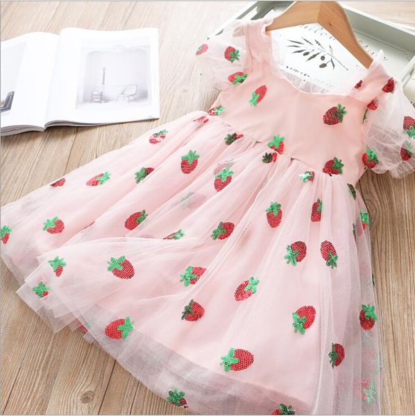 girls princess dress 2020 summer baby girl strawberry sequin tulle dresses kids child dress children clothes wholesale, Red;yellow
girls princess dress 2020 summer baby girl strawberry sequin tulle dresses kids child dress children clothes wholesale, Red;yellow