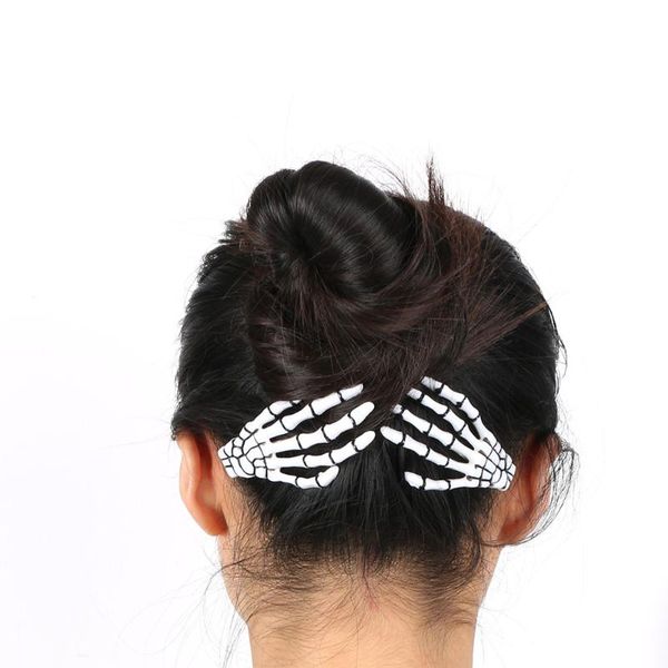 2pcs skeleton claw skull hand hair clip hairpin zombie punk horror bobby pin barrette girl fashion hair accessories gifts, Golden;white
2pcs skeleton claw skull hand hair clip hairpin zombie punk horror bobby pin barrette girl fashion hair accessories gifts, Golden;white