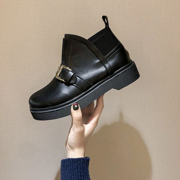 brand women's shoes boots flat platform round toe lace up booties woman 2019 low heel boots-women fashion clogs ankle autumn, Black
brand women's shoes boots flat platform round toe lace up booties woman 2019 low heel boots-women fashion clogs ankle autumn, Black
