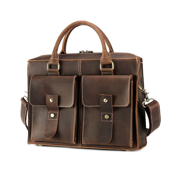 durable quality crazy horse leather men bag high grade thicken cowhide handbag vintage genuine leather men briefcases
durable quality crazy horse leather men bag high grade thicken cowhide handbag vintage genuine leather men briefcases