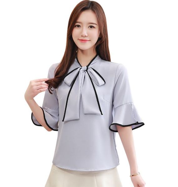 women's t-shirt 2021 women chiffon shirt bow crew neck koren style dust foreign flavour short sleeve summer time, White
women's t-shirt 2021 women chiffon shirt bow crew neck koren style dust foreign flavour short sleeve summer time, White