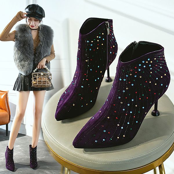 boots women new 2019 shoes zipper low heels booties winter footwear lace up luxury designer round toe pointy high heel rubber, Black
boots women new 2019 shoes zipper low heels booties winter footwear lace up luxury designer round toe pointy high heel rubber, Black