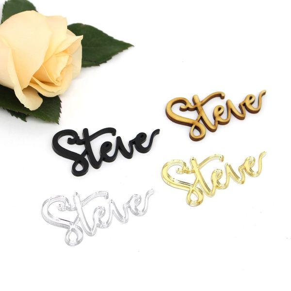 1x personalized customized each guest names gold silver wooden place names for wedding place cards table decoration setting plan
1x personalized customized each guest names gold silver wooden place names for wedding place cards table decoration setting plan