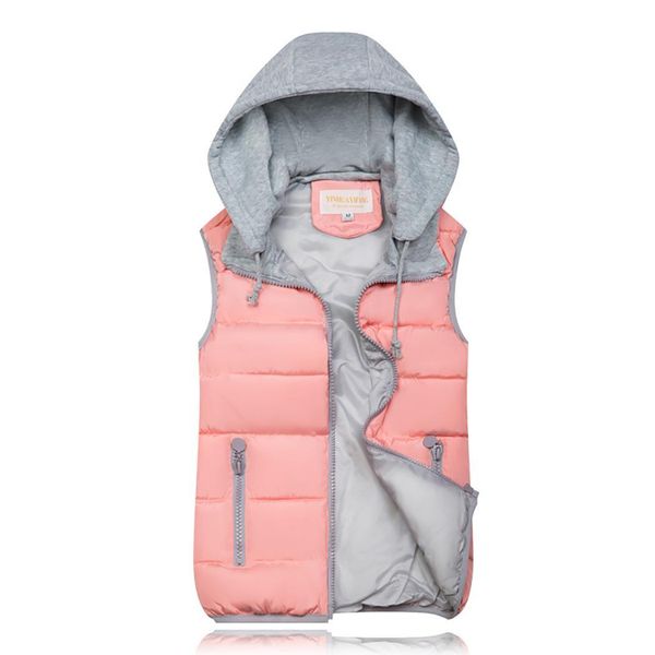 women hooded solid drawstring coat winter sleeveless zipper casual casual vest pockets, outwear, Black;white
women hooded solid drawstring coat winter sleeveless zipper casual casual vest pockets, outwear, Black;white