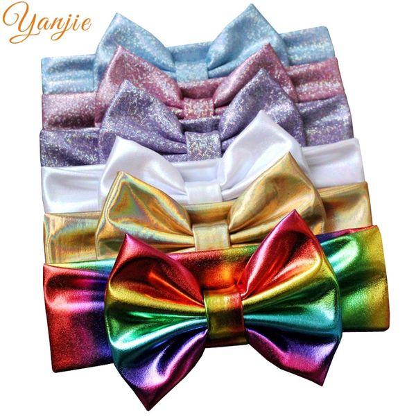 1pc 2020 girl 5" metallic hair bows headband elastic korean style girls hair accessories for kids headwrap hair band accesorios, Slivery;white
1pc 2020 girl 5" metallic hair bows headband elastic korean style girls hair accessories for kids headwrap hair band accesorios, Slivery;white