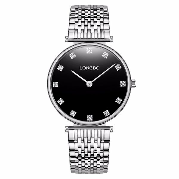 longbo longbo new watch female business steel belt couple watch diamond two-needle quartz waterproof female, Slivery;brown
longbo longbo new watch female business steel belt couple watch diamond two-needle quartz waterproof female, Slivery;brown