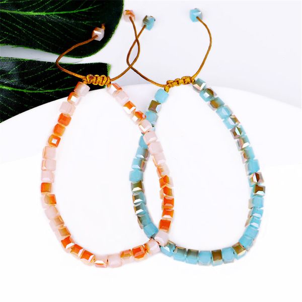 fashion square crystal bead charm bracelet coloful cristal adjustable bracelets for women beaded bohemia style thin jewelry gifts, Black
fashion square crystal bead charm bracelet coloful cristal adjustable bracelets for women beaded bohemia style thin jewelry gifts, Black