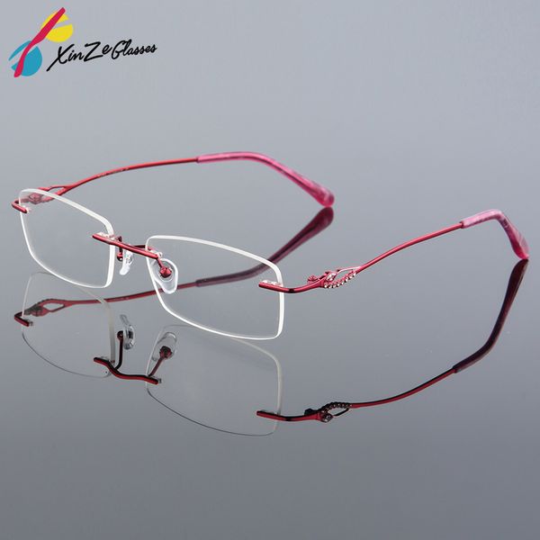2017 retail 2 colors fashion women rimless glasses frames fashion memory titanium eyeglasses frames prescription optical, Black
2017 retail 2 colors fashion women rimless glasses frames fashion memory titanium eyeglasses frames prescription optical, Black