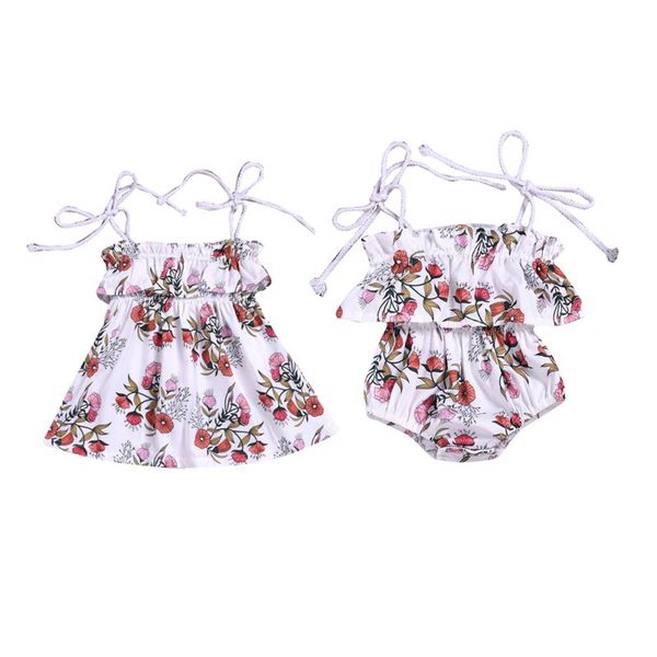 kinderkleding summer baby girl casual sleeveless floral print strap sister family matching outfits casual dress romper, White
kinderkleding summer baby girl casual sleeveless floral print strap sister family matching outfits casual dress romper, White