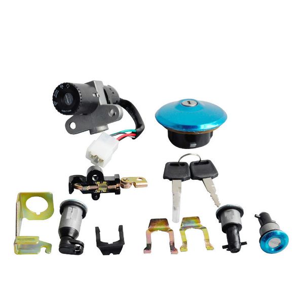 longxin accessories small fuyue lx110-36 fuyue lx125-58 jinglong jingfu original whole car lock and set lock
