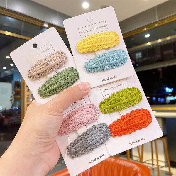 new korean children simple candy color lace fabric hairpin for sweet girl student fashion parent-child bb clip hair accessories, Slivery;white
new korean children simple candy color lace fabric hairpin for sweet girl student fashion parent-child bb clip hair accessories, Slivery;white
