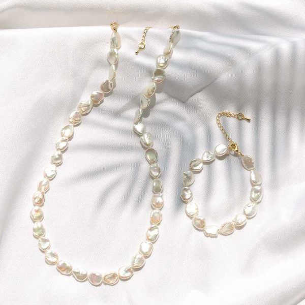 natural freshwater pearl choker necklace baroque pearl bracelet jewelry for women gift, Black
natural freshwater pearl choker necklace baroque pearl bracelet jewelry for women gift, Black