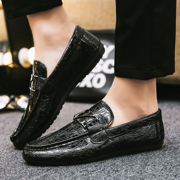 men slip-on loafers pvc casual shoes low cut male fashion summer leisure shoes 50% men pu winklepickers chic faux leather wet look footwear, Black
men slip-on loafers pvc casual shoes low cut male fashion summer leisure shoes 50% men pu winklepickers chic faux leather wet look footwear, Black