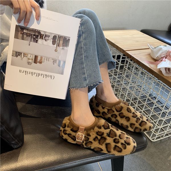 sheep wool doug shoes woman casual flat fur shoes winter buckle leopard women flats velvet cotton warm comfortable loafers, Black
sheep wool doug shoes woman casual flat fur shoes winter buckle leopard women flats velvet cotton warm comfortable loafers, Black